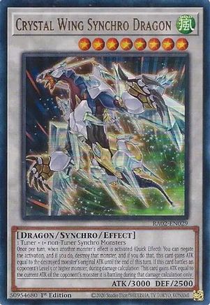Crystal Wing Synchro Dragon (UR) (RA02-EN029) - 25th Anniversary Rarity Collection II 1st Edition