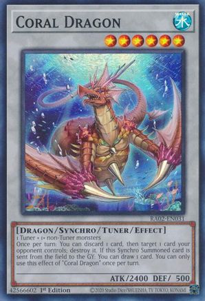 Coral Dragon (RA02-EN031) - 25th Anniversary Rarity Collection II 1st Edition