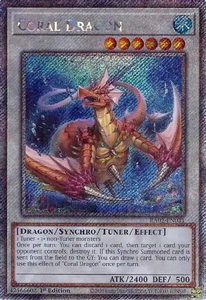 Coral Dragon (Platinum Secret Rare) (RA02-EN031) - 25th Anniversary Rarity Collection II 1st Edition