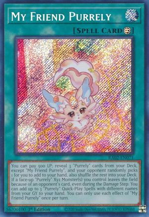 My Friend Purrely (Secret Rare) (RA02-EN071) - 25th Anniversary Rarity Collection II 1st Edition