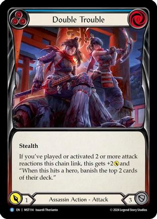 Double Trouble (Blue) (MST114) - Part the Mistveil Rainbow Foil