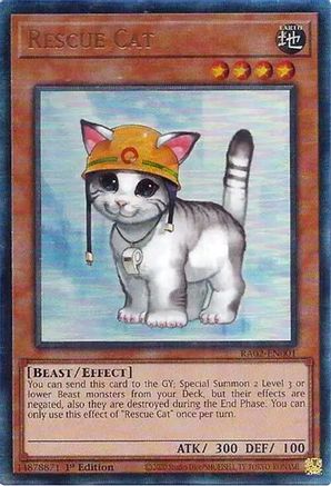 Rescue Cat (PUR) (RA02-EN001) - 25th Anniversary Rarity Collection II 1st Edition