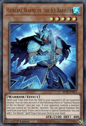 General Wayne of the Ice Barrier (BLTR-EN073) - Battles of Legend: Terminal Revenge 1st Edition
