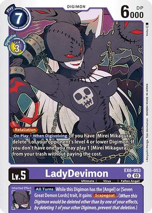 LadyDevimon (Ex6-053) - Infernal Ascension