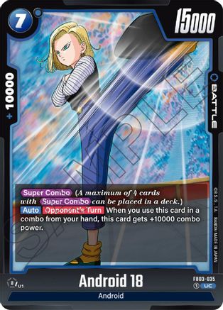 Android 18 (FB03-035) - Raging Roar