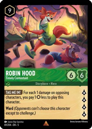 Robin Hood - Timely Contestant (69/204) - Shimmering Skies Cold Foil