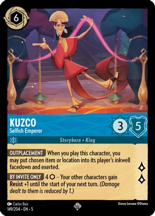 Kuzco - Selfish Emperor (149/204) - Shimmering Skies Cold Foil