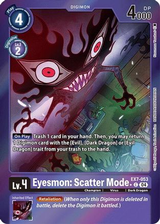 Eyesmon: Scatter Mode (Foil) (EX7-053) - Digimon LIBERATOR Foil