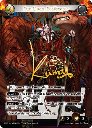 Sun Quan, Sealbearer (CSR) (084) - Mortal Ambition Foil