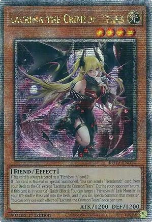 Lacrima the Crimson Tears (Quarter Century Secret Rare) (ROTA-EN014) - Rage of the Abyss 1st Edition