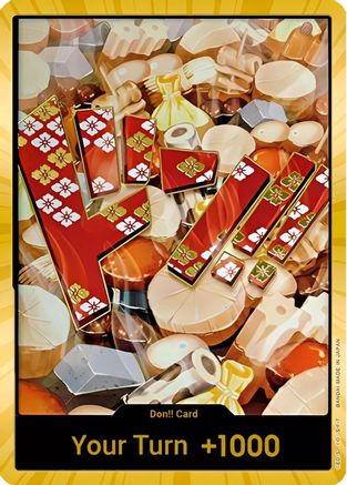 DON!! Card (Oden) (Gold) - Premium Booster Foil