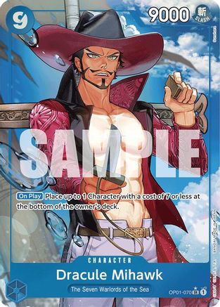 Dracule Mihawk (OP01-070) (OP01-070) - Premium Booster Foil