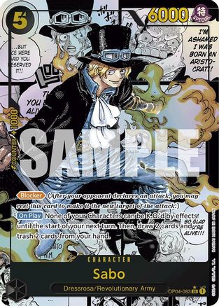Sabo (Alternate Art) (Manga) (OP04-083) - Premium Booster