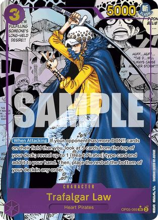 Trafalgar Law (Alternate Art) (Manga) (OP05-069) - Premium Booster