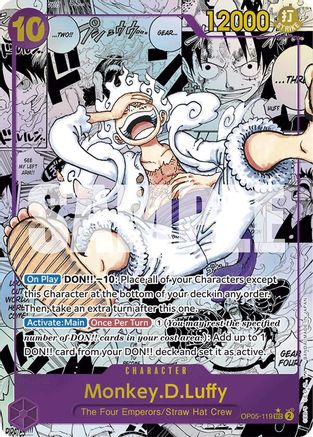 Monkey.D.Luffy (OP05-119) (Manga) (OP05-119) - Premium Booster
