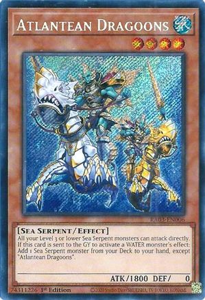Atlantean Dragoons (Secret Rare) (RA03-EN006) - Quarter Century Bonanza 1st Edition