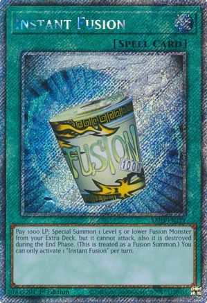 Instant Fusion (Platinum Secret Rare) (RA03-EN171) - Quarter Century Bonanza 1st Edition