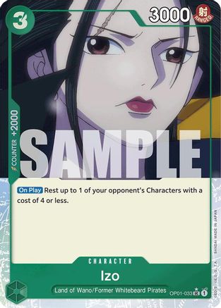 Izo (OP01-033) (Extended Art) (OP01-033) - Premium Booster Foil