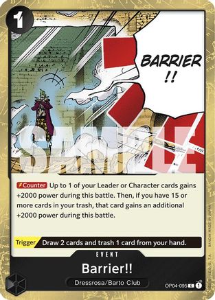 Barrier!! (Jolly Roger Foil) (OP04-095) - Premium Booster Foil