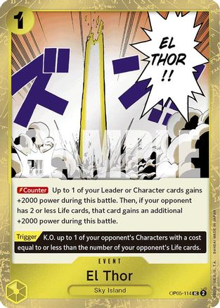 El Thor (Jolly Roger Foil) (OP05-114) - Premium Booster Foil