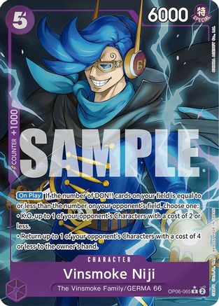 Vinsmoke Niji (OP06-065) (Alternate Art) (OP06-065) - Premium Booster Foil
