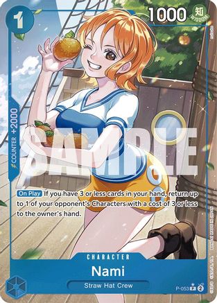 Nami (P-053) (Full Art) (P-053) - Premium Booster Foil