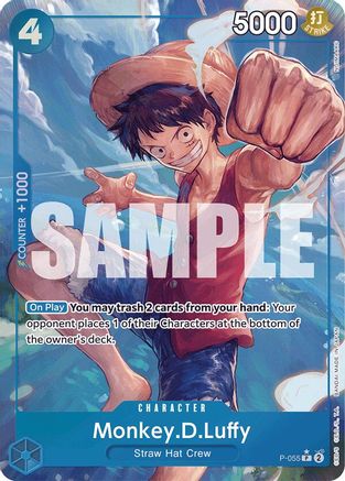 Monkey.D.Luffy (P-055) (Full Art) (P-055) - Premium Booster Foil