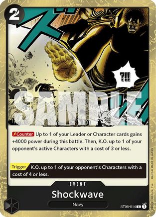 Shockwave (Jolly Roger Foil) (ST06-014) - Premium Booster Foil
