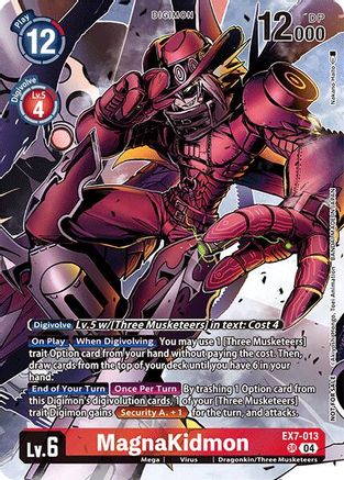 MagnaKidmon (Alternate Art) (Box Topper) (EX7-013) - Special Limited Set Foil