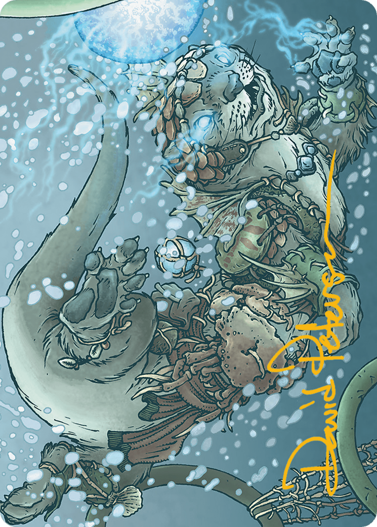 Kitsa, Otterball Elite // Kitsa, Otterball Elite (ABLB-042) - Bloomburrow Art Series (Borderless) Foil