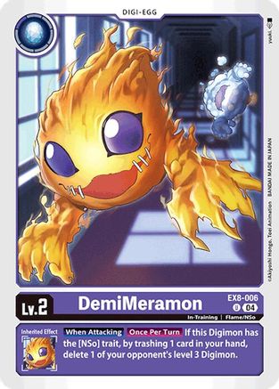 DemiMeramon (EX8-006) - Chain of Liberation