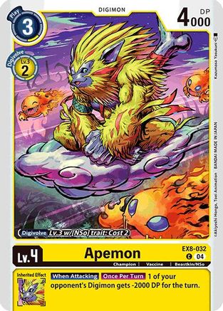 Apemon (EX8-032) - Chain of Liberation