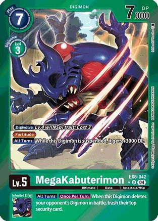 MegaKabuterimon (Limited Foil) (EX8-042) - Chain of Liberation Foil