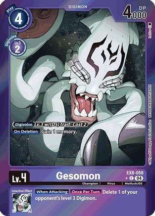 Gesomon (Limited Foil) (EX8-058) - Chain of Liberation Foil