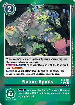Nature Spirits (Limited Foil) (EX8-069) - Chain of Liberation Foil