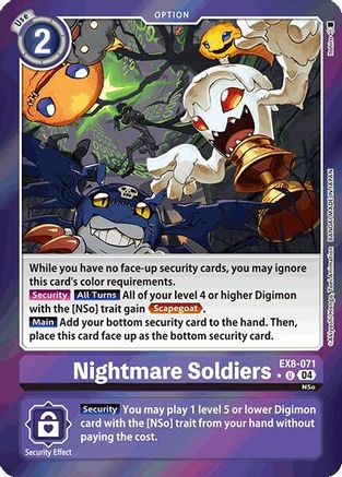 Nightmare Soldiers (Limited Foil) (EX8-071) - Chain of Liberation Foil
