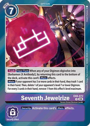 Seventh Jewelrize (EX8-072) - Chain of Liberation Foil