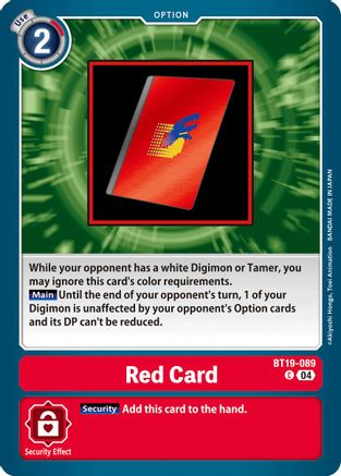 Red Card (BT19-089) - Release Special Booster 2.5