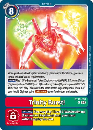 Trinity Burst! (BT19-091) - Release Special Booster 2.5