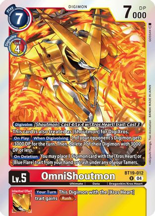 OmniShoutmon (BT19-012) - Release Special Booster 2.5 Foil
