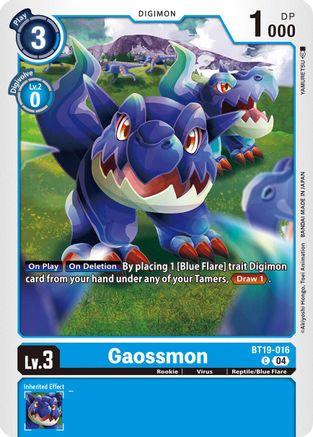 Gaossmon (BT19-016) - Release Special Booster 2.5