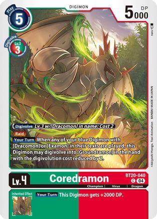 Coredramon - BT20-040 (BT20-040) - Release Special Booster 2.5