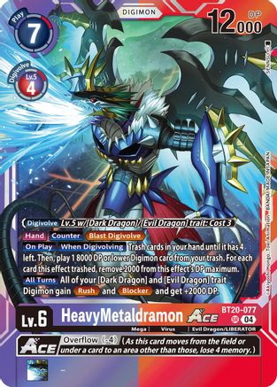 HeavyMetaldramon ACE (BT20-077) - Release Special Booster 2.5 Foil