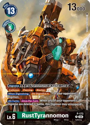 RustTyrannomon (Update Pack 2025) (P-173) - Release Special Booster 2.5 Foil