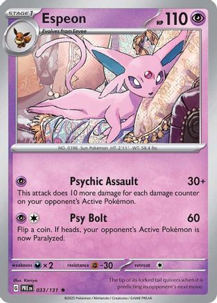 Espeon - SV Prismatic Evolutions Holofoil