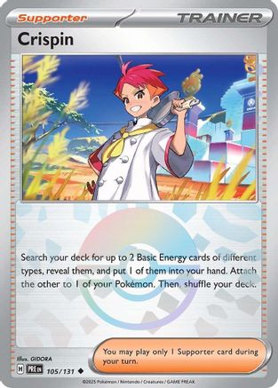Crispin - 105/131 (Poke Ball Pattern) - SV Prismatic Evolutions Holofoil