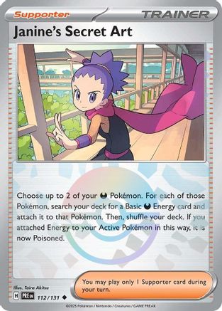 Janine's Secret Art - 112/131 (Poke Ball Pattern) 112 - SV Prismatic Evolutions Holofoil