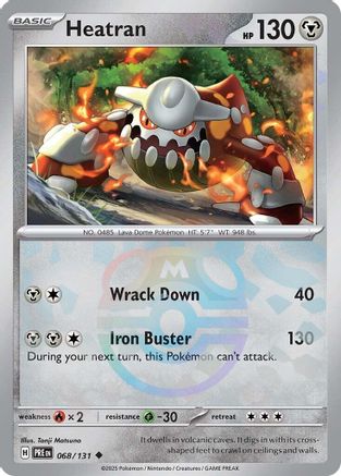 Heatran (Master Ball Pattern) 68 - SV Prismatic Evolutions Holofoil