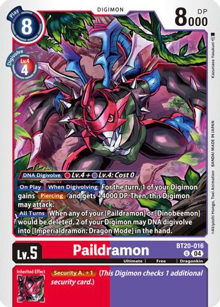Paildramon (BT20-016) - Release Special Booster 2.5