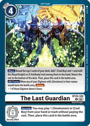 The Last Guardian (BT20-100) - Release Special Booster 2.5